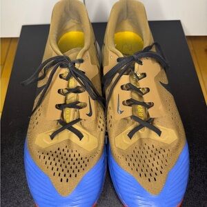 Nike Brown and Blue Athletic Shoes worn but great shape.  Size 10 1/2 men’s.​​​